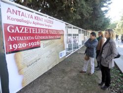 Osmanlıca Antalya Gazeteleri Açık Havada Sergileniyor