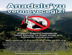 Çevreciler, Tbmm Önünde Eyleme Hazırlanıyor!