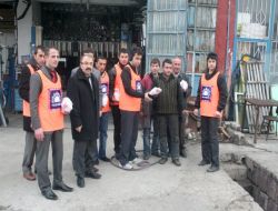 Has Parti'den Sanayi Esnafına Poğaçalı Merhaba