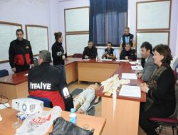 Çorlu Sağlık Grup Başkanlığı İtfaiye Personeline İlk Yardım Eğitimi Verdi