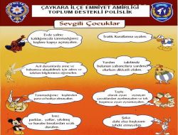 Çaykara Emniyeti Öğrencileri Bilgilendiriyor