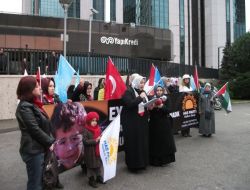 Has Partili Kadınlar, Gazze İşgalinin Yıl Dönümünde İsrail’i Protesto Etti