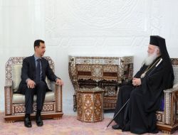 Yunanistan Başpiskoposu İeronymos, Şam'da Beşaşr Esad'la Görüştü