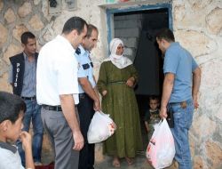 Midyat Emniyet Müdürlüğü, Fakirlere Gıda Ve Bayram Şekeri Yardımında Bulundu