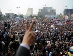 Kahire'de Protesto