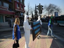 Çevreciler Termik Santral İçin Eylem Yaptı