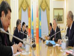 Nazarbayev, Kırgızistan Başbakanı Atambayev’i Kabul Etti!