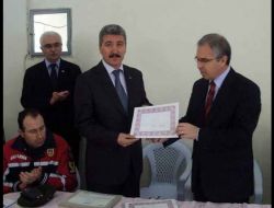 Sgk Müdürü Çağlayan Çalışmalarından Dolayı Takdir Belgesi İle Ödüllendirildi
