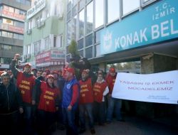 İzmir'de Konak Belediyesi'ne Grev Kararı Asıldı