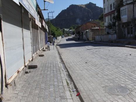 Yüksekova'da kepenkler açılmadı