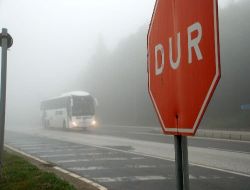 Bolu Dağı Kesiminde  Sis Etkili Oluyor
