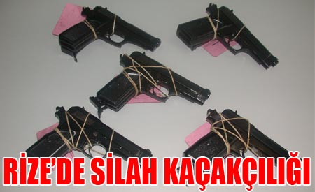 Rize’de Silah Kaçakçılığı
