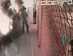 Polise Bombalı Tuzak Saniye Saniye Kamerada
