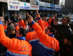 TAŞERON İŞÇİLERİ BİRBİRİNE GİRDİ