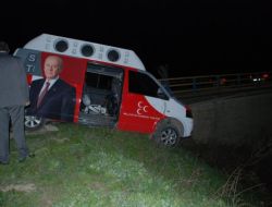 Mhp Lideri Bahçeli'nin Konvoyunda Kaza