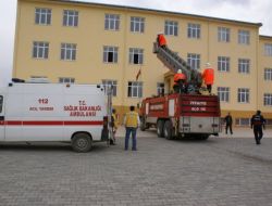 Iğdır Özel İbrahim Avcı İlköğretim Okulu'ndaki Tatbikat Gerçeği Aratmadı
