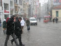 Taksim'den Kar Manzaraları