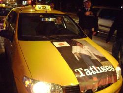 Taksiciler Tatlıses’e Yapılan Saldırıyı Protesto Etti