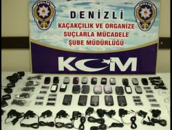 Denizli’de Gümrük Kaçağı Cep Telefonları