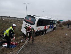 BOLU TEM OTOYOLU'NDA OTOBÜS KAZASI