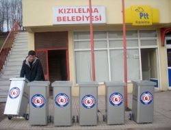 Kızılelma Belediyesi On Adet Çöp Konteynırı Aldı