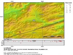 Çorum  3.9'luk Depremle  Sallandı!