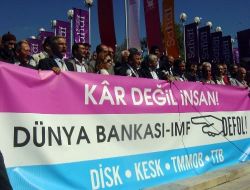 Sendikalar, IMF Toplantılarını Protesto Etti