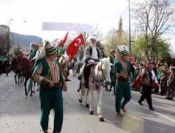 Bursa'da Fetih Yürüyüşü Coşkusu