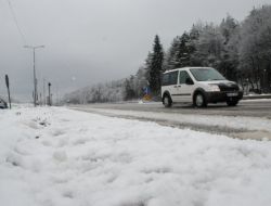 BOLU DAĞI'NDA KAR YAĞIŞI