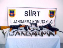 Siirt'te Silah ve Mühimmat Ele Geçirildi