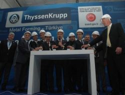 Alman Thyssenkrupp'un Kuracağı Fabrikanın Temelini Bakan Çağlayan Attı
