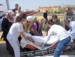 Ambulans Helikopter Bu Sefer Bir Çiftçi İçin Havalandı