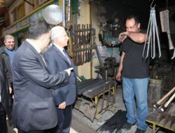 Başkan Aldırmaz, Kazancılar Çarşısı’nı Ziyaret Etti