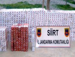 SİİRT'TE 25 BİN PAKET KAÇAK SİGARA