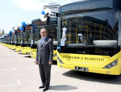 Bursa'da, 34 Yeni Belediye Otobüsü Sefere Başladı