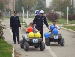 Erbaa'da Çocuklar Eğlenerek Trafiği Öğreniyor