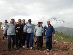 Başkan Önce Spor Sonra Toplantı Yaptı