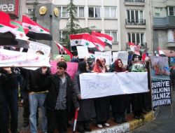 'Türkiyeli Müslüman Öğrenciler'den Suriye Protestosu