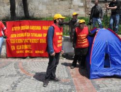 Açlık Grevi İçin Çadır Kuran Eylemcilere Polis Müdahale Etti