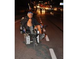 Fransa’dan Türkiye’ye Bisiklet Üstünde Geldi