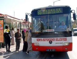 Konya'da Otobüs Seferleri Artırıldı