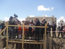Vali Ali Kolat Gemerek'te Okul Temeli Attı