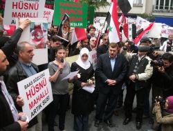 Suriye Başkonsolosluğu Önünde Protesto