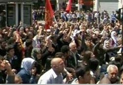 Taksim'de Kürdistan Gerginliği