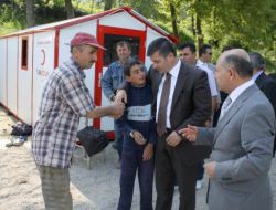 Balıkesir Valisi Arslan, Heyelandan Zarar Görenlere Destek Sözü Verdi