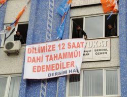 Tunceli'de Chp'ye Zazaca Tepkisi
