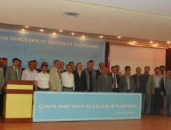 Çorum'da Demokrasi Ve Özgürlük İçin 54 Stk Bir Araya Geldi