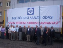 Ebso Simav’a Yardım Malzemeleri Yolladı