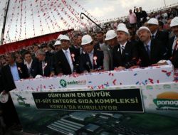 Davutoğlu 203 Milyon Liralık Et-süt Entegre Gıda Kompleksi'nin Temelini Attı