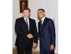 Yanukoviç İle Obama Varşova'da Görüştü